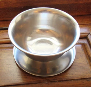 Vintage Selandia 18/8 Stainless Steel Danish Denmark  Sauce Bowl 3 x 5.5" - Picture 1 of 5