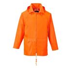 Mens Portwest Classic Raincoat Jacket Waterproof Rain Mac Cagoule Hooded Kagoul