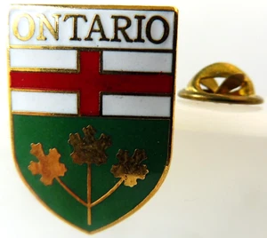 PIN'S PINS EPINGLETTE - BLASON HERALDIQUE ONTARIO CANADA - Picture 1 of 1