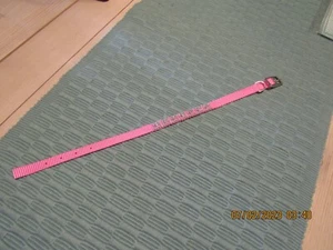 Pink 13 Inch Small Dog Collar with Rhinestones NWOT - Picture 1 of 6