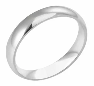 LIFELONG PLATINUM/STEEL ALLOY 4MM WIDE LUSTEROUS GUARD RING SIZE 8+1/2 - Picture 1 of 2