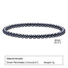 Vnox Bold Rectangle Chain Bracelets For Men Boys, Silver Color Paperclip Link