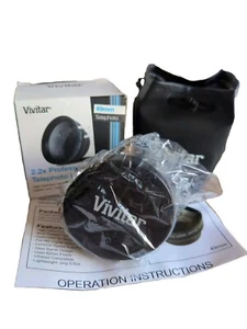 2.2x Vivitar HD4 Telephoto Lens 49mm Camera NIKON EOS REBEL DSLR SLR 2.5 - Picture 1 of 7