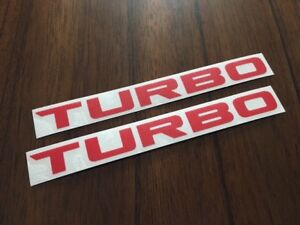 2016+ Honda Civic Turbo OEM Style Decal 6" Long Emblem Sticker
