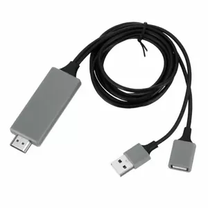 USB HDMI Mirroring Cable Phone To Digital TV HDTV AV Adapter For iPhone Android - Picture 1 of 11