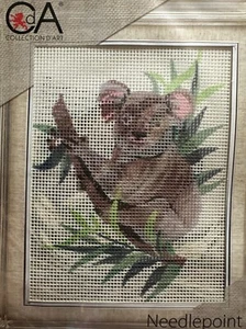 Printed needlepoint tapestry kits With Floss 20x25 Cm Rto Coala - Picture 1 of 3