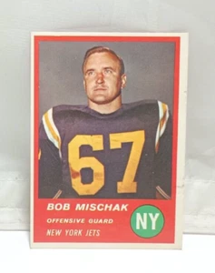 Bob Mischak 1963 Fleer #17 Football Card New York Jets - Picture 1 of 2