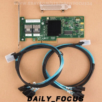 For IBM ServeRaid M1015 46M0861 LSI SAS9220-8i RAID Controller 2x SFF SATA Cable - Image 1 of 4