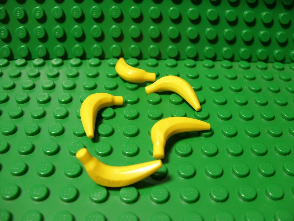 ** 5 克拉 批量 ** 乐高全新黄色香蕉件 5 件装 — 第 1/1 张图片