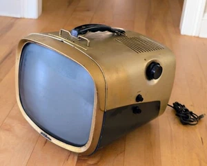 Vintage 1957 RCA Victor 14-PD-8055 Deluxe B&W CRT Television Prop Man Cave Decor - Picture 1 of 10
