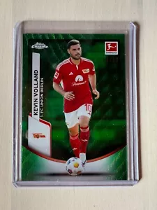 2023/24 TOPPS CHROM Bundesliga KEVIN VOLLAND Union Berlin #99 Green Wave Refrac - Bild 1 von 3