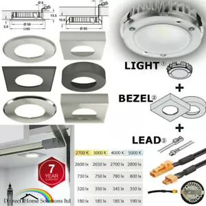 Hafele Loox LED 2026 stilvolle Downlight 12V, Ø65mm, Licht + Blende + Blei, IP20 A + - Bild 1 von 18