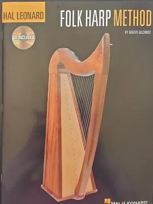 Folk Harp Method Lessons Songs Sheet Music Songbook With / CD - Image 1 of 4