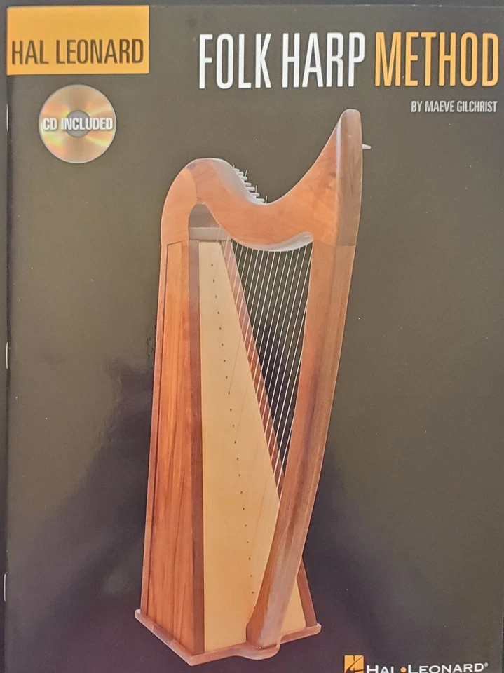 Folk Harp Method Lessons Songs Sheet Music Songbook With / CD - Image 1 of 4