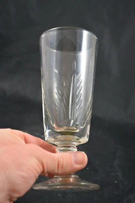 ANCIEN VERRE A ABSINTHE CISELE - Photo 1/4