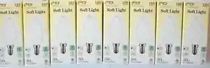 LED Bulb Filament Candle Soft Light 4W E14/SES White Pack of 8 - Picture 1 of 3