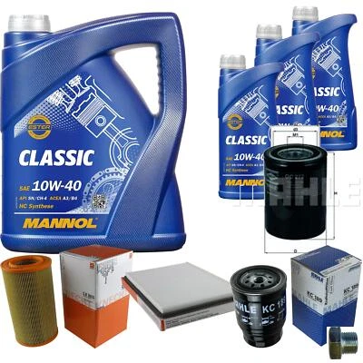 Mahle Inspection Set 8 L mannol Classic 10W-40 pour Van de Nissan Terrano II 2.7 - Photo 1/4
