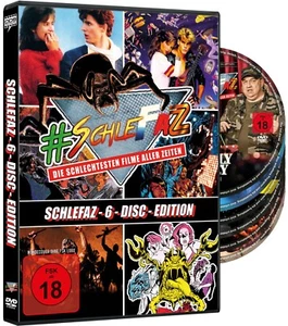 6x SCHLEFAZ Box ROCK ALIENS Riesenspinne ABYSS Deadly Prey GRIZZLY Nena DVD Box - Bild 1 von 2