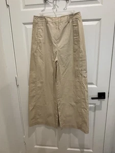 Modern Citizen Damen-Cargohose Größe Extra Large elfenbeinfarben Tatum weites Bein Leinen - Bild 1 von 5