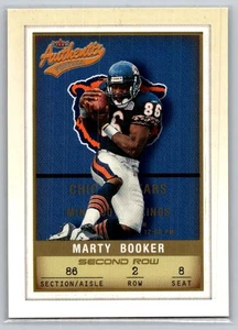 2002 Fleer Authentix Marty Booker Second Row #38 /250 - Picture 1 of 2