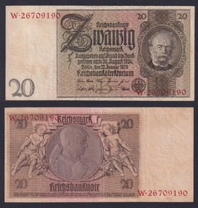 Banconota Germania 20 reichsmark 1929 P.-181a BB/VF - Picture 1 of 2