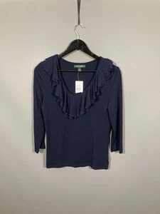 RALPH LAUREN Top - Size Small - Navy - New With Tags - Women’s - Picture 1 of 3