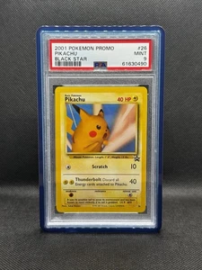 PSA 9 Pikachu 26 "Snap" Wizards Black Star Promo MINT Card 2001 - Picture 1 of 3