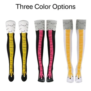 Funny Chicken Leg Socks (Thigh High) - Picture 1 of 8