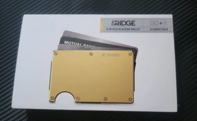 Ridge 24K Gold Wallet - Limited Edition! 100% Authentic! - Image 1 of 3