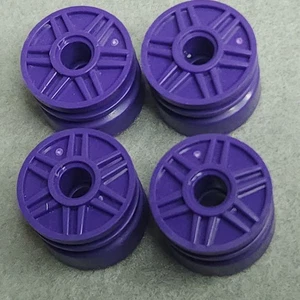 LEGO 55981 Dark Purple Wheel 18mm D x 14mm Pin Hole Shallow Spokes Genuine MOC - Picture 1 of 5