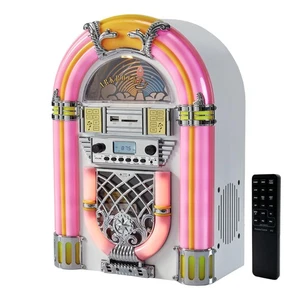 Arkrocket Athena Mini Jukebox/Tabletop CD Player/Bluetooth Speaker/Radio/USB and - Picture 1 of 7