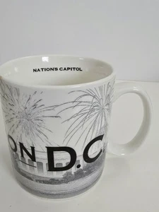2009 Starbucks WASHINGTON DC Coffee Mug Barista Skyline Series 1 Windy City Vtg - Picture 1 of 6