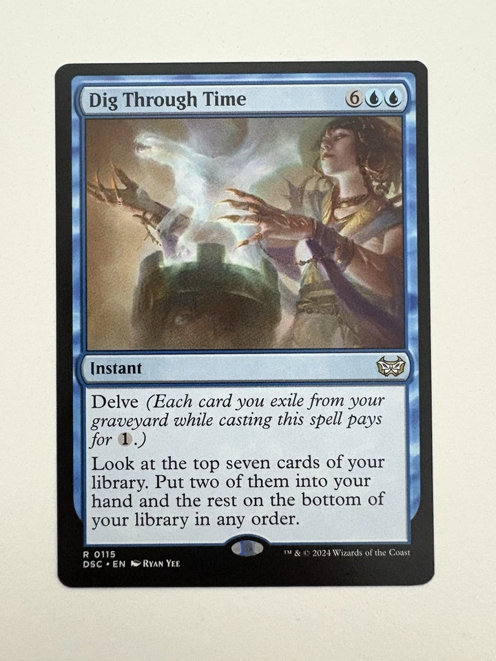 Dig Through Time MTG Magic the Gathering Card NM Near Mint DSC - Image 1 of 1