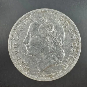 1949 5 Francs Coin - Lavrillier Series - Picture 1 of 4