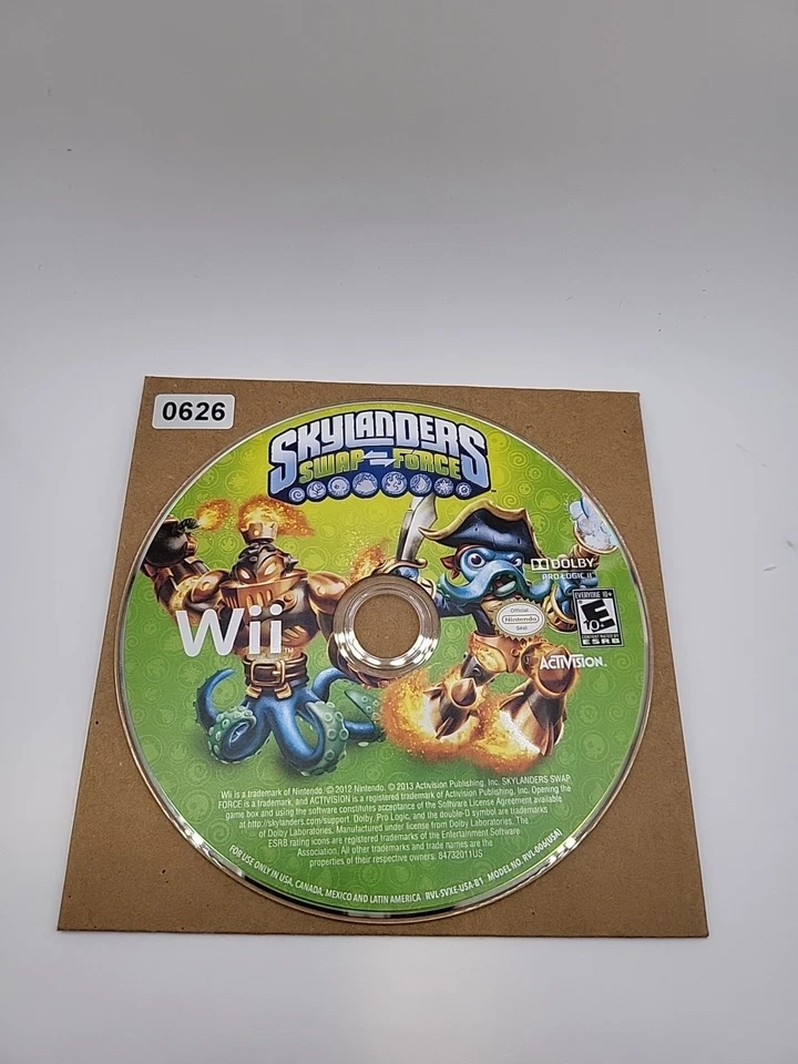 Skylanders Swap Force (Nintendo Wii, 2013) DISC ONLY NO USPS TRACKING - Image 1 of 1