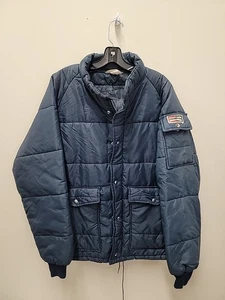 Vintage Champion Official Racing Apparel Puffer Jacket Mens Large - Picture 1 of 13