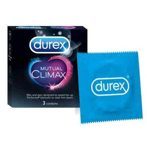 12 pcs Durex Mutual Climax Condoms for Men |Extra Dotted Ribbed | Discreet pack - Picture 1 of 1