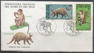 Afars & Issas 402/7 FDC - Animales locales - Imagen 1 de 1