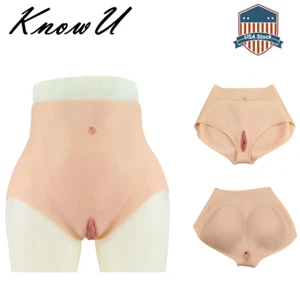 KnowU Silicone Pants Realistic Vagina Shemale Buttock Butt Shaper Shorts - Picture 1 of 16