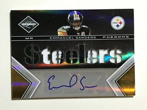 2010 Limited No223 Emmanuel Sanders Auto Patch Steelers Football RC #81/199 - Bild 1 von 1
