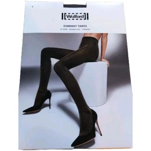 Wolford Stardust Tights Glitzer Strumpfhose  black/silver XS Neu - Bild 1 von 3