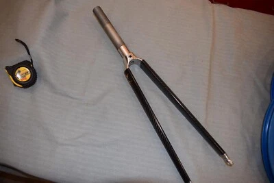 KINESIS 1'' inch Carbon road fork 700C threaded 170 mm straight blade 420g NOS - Image 1 of 4