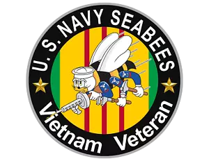 Seabees Vietnam Veteran 4" Decal - Picture 1 of 1