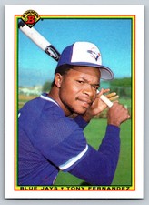 1990  Bowman #524 Tony Fernandez Toronto Blue Jays