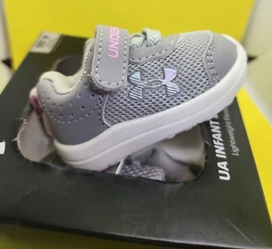 Size 1k (0-3m)Under Armour Assert 10 TD 'Halo Grey Iridescent' - Picture 1 of 6