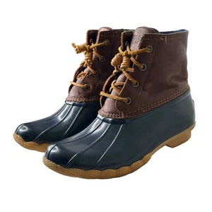 Sperry Top Sider Saltwater Waterproof Duck Boots Size 6 STS91175 Rain Outdoor - Picture 1 of 9