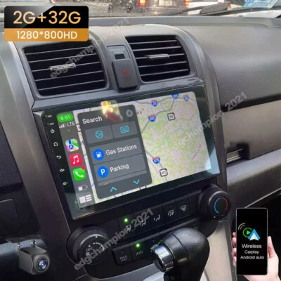 For 2007-2011 Honda CRV Android 13 Carplay Car Stereo Radio GPS Navi BT RDS WiFi - Image 1 of 4
