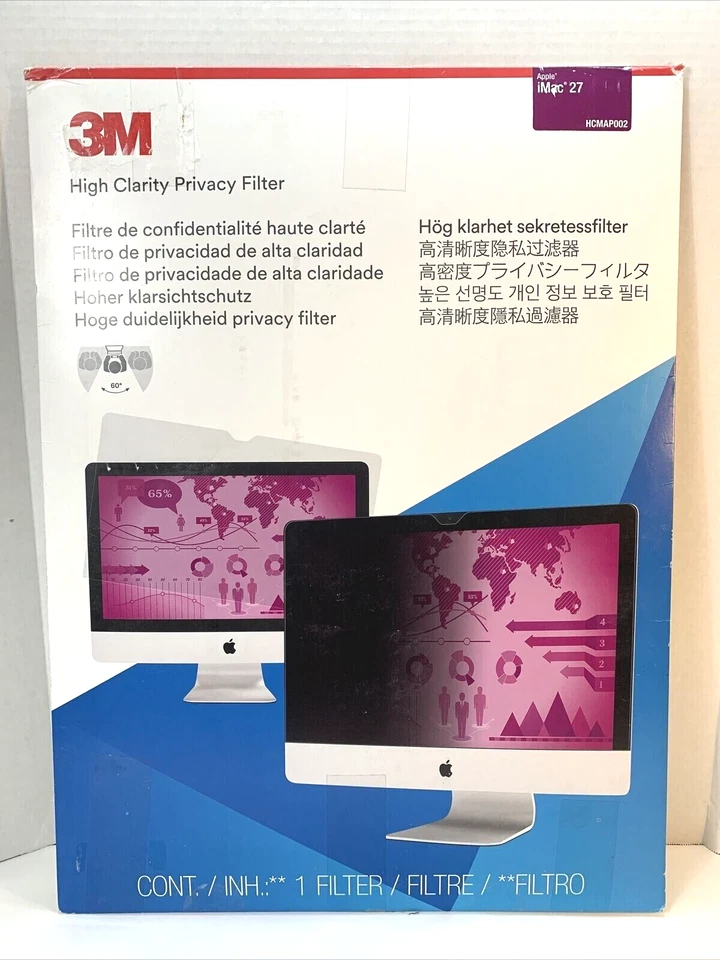 3M High Clarity Privacy Filter for 27 Inch Apple iMac
