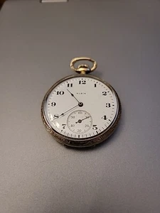 Elgin Pocket Watch Wadsworth 14K Gold Filled - Picture 1 of 9