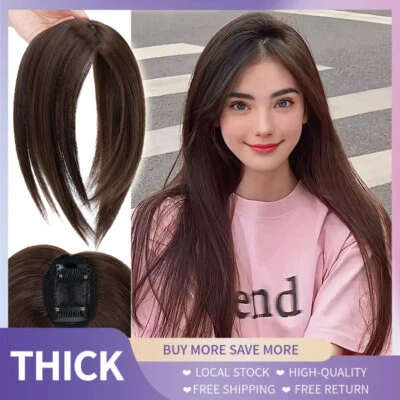 Peluca con base de seda para el cabello real como humano GROSO Topper Toupee Clip para mujeres Foto 1 de 4
